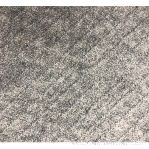 Twill pattern wool polyester luxury fabric wool